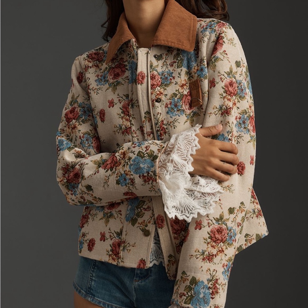 Anthropologie Avec Les Filles Floral Jacket size S